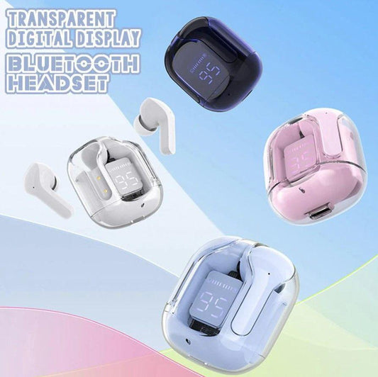 Air 31 Transparent Crystal Bluetooth Earbuds with Premium Sound Quality