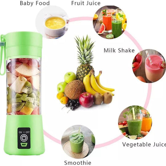 Portable USB Rechargeable Juicer Blender 6 Blades