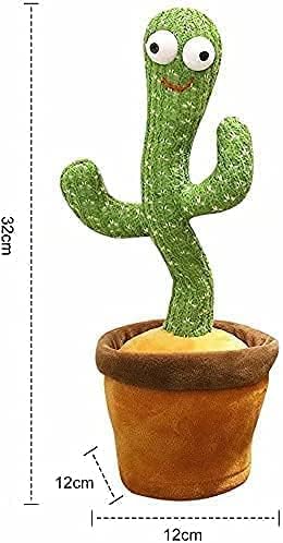 Dancing & Talking Rechargeable Cactus Plush Toy - Interactive and Cute