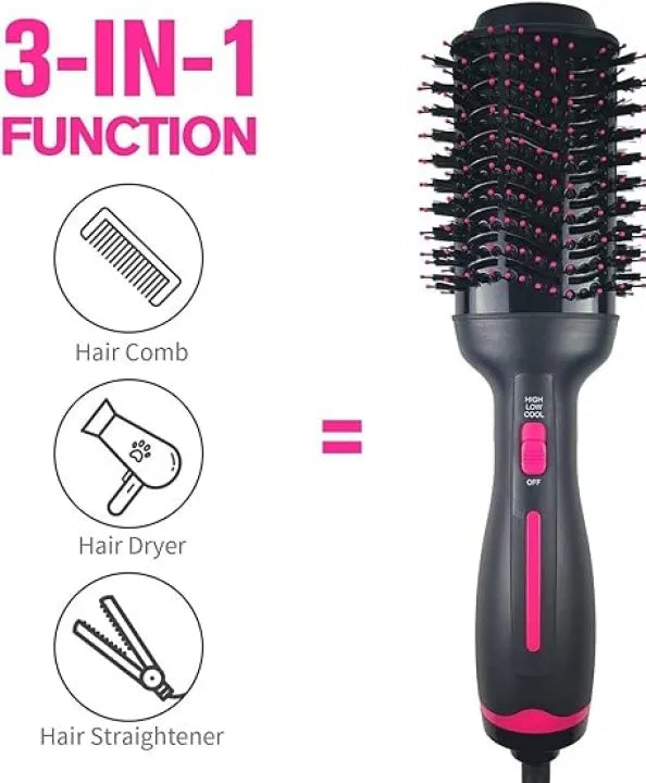 3-in-1 One Step Hair Dryer and Volumizer Brush for Men and Women