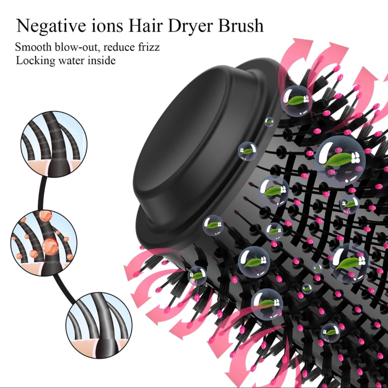 3-in-1 One Step Hair Dryer and Volumizer Brush for Men and Women